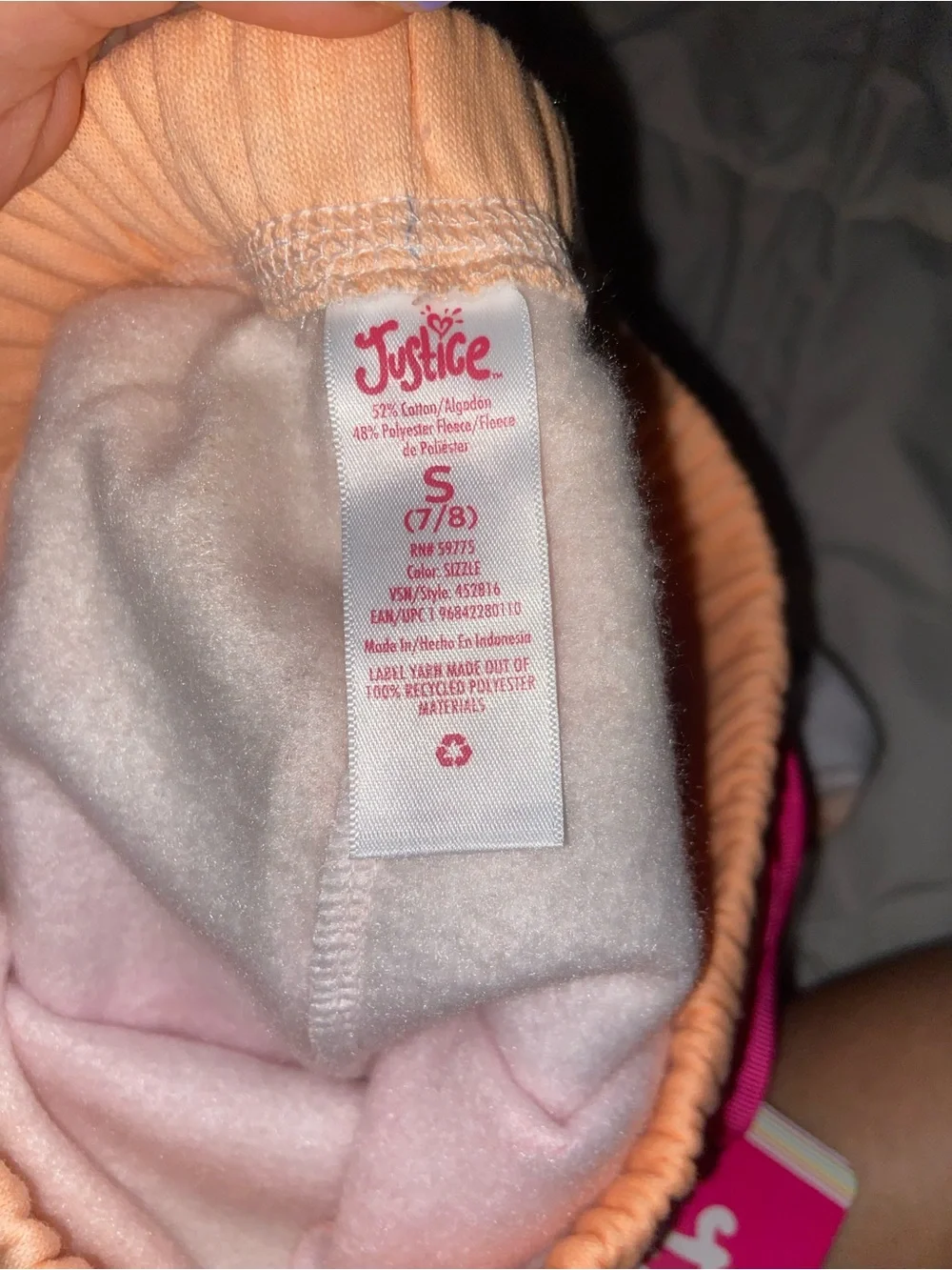 Justice Blue Graphic Joggers & Pink-Orange Ombre Sweatpants Set
